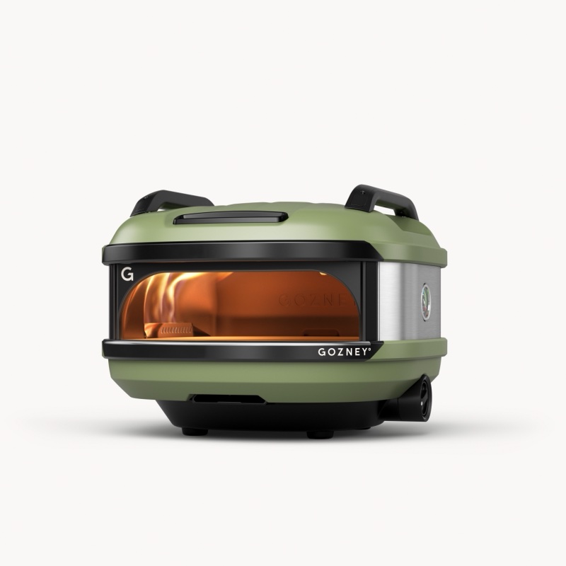 Gozney Tread portable pizza oven with its stone visible